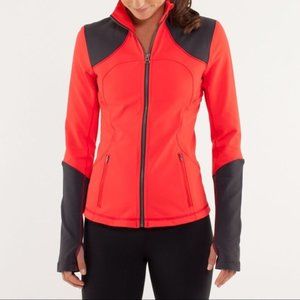 Lululemon Forme Jacket *Brushed Love Red Deep Coal